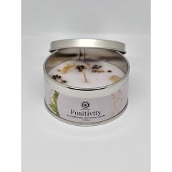 Bougie énergétique Citrine, citron et thé vert – Positivité et énergie stimulante