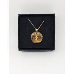Pendentif rune de protection en Œil de tigre – Protection et force