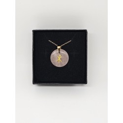Pendentif rune amour en Quartz rose – Amour et harmonie émotionnelle