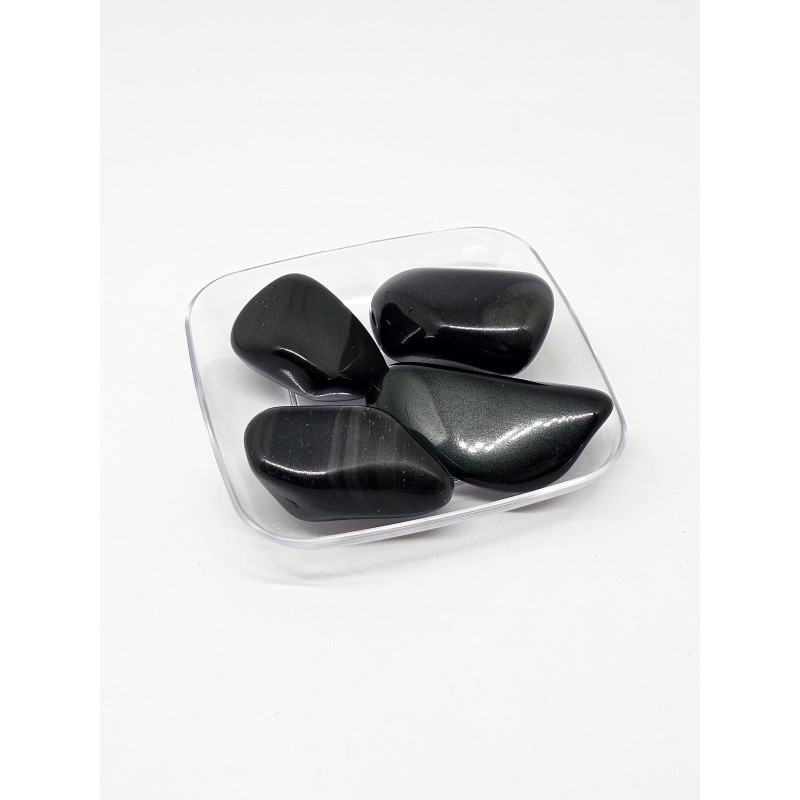 Pierres roulées Obsidienne œil céleste – Protection, clairvoyance et ancrage