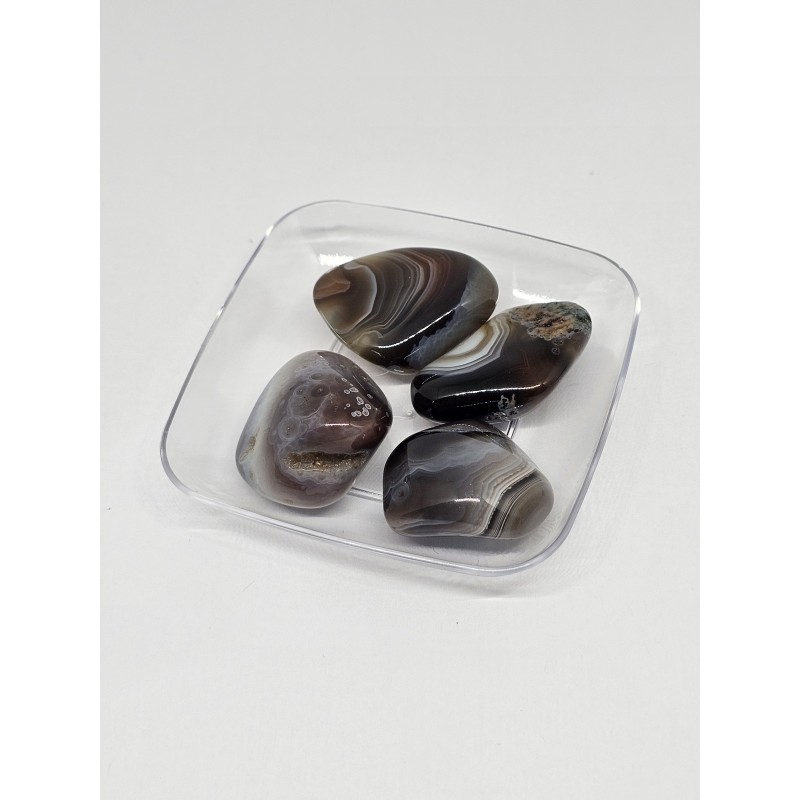 Pierre roulée Agate  Botswana – Paix et bien-être