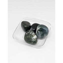 Pierre roulée Agate mousse – Équilibre, nature et apaisement