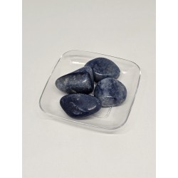 Pierre roulée Aventurine bleue – Calme, clarté et communication