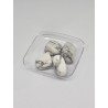 Pierre roulée Howlite blanche – Apaisement, relaxation et clarté mentale