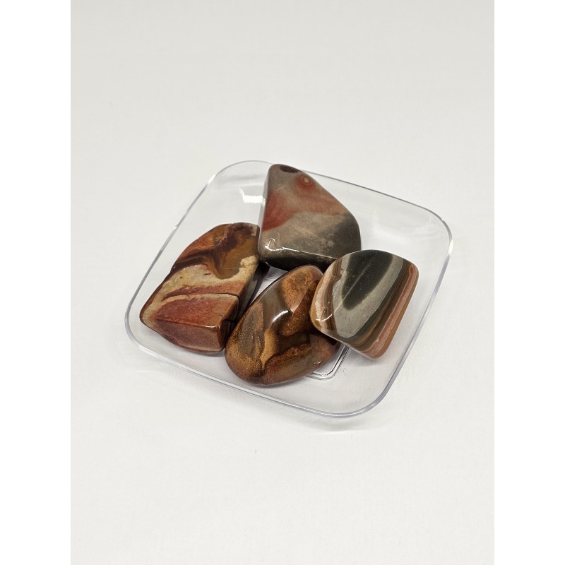 Pierre roulée Jaspe polychrome – Harmonie, protection et créativité