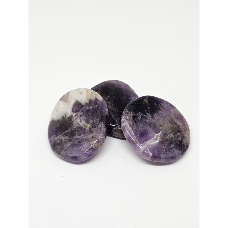 Pierre plate Améthyste – Apaisement, sérénité et chakra coronal