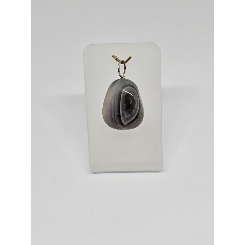 Pendentif Agate du Botswana – Paix et équilibre