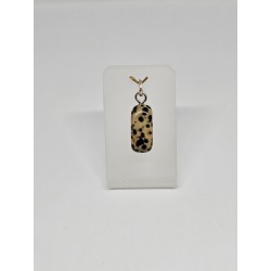 Pendentif Jaspe dalmatien – Protection, joie et ancrage