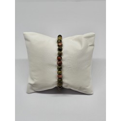Bracelet Unakite 6 mm – Équilibre émotionnel et harmonie