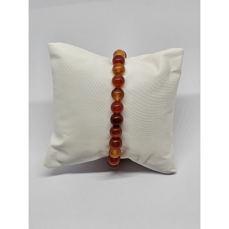 Bracelet Cornaline 8 mm – Vitalité, énergie et motivation