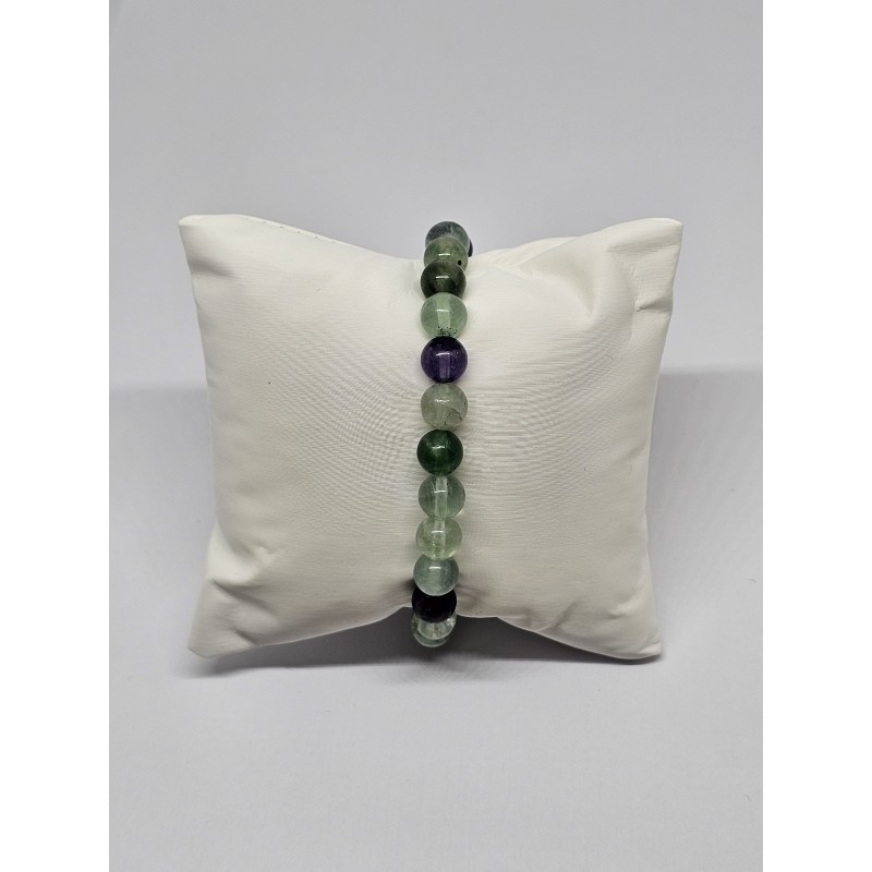 Bracelet Fluorine 8 mm – Clarté mentale, concentration et équilibre