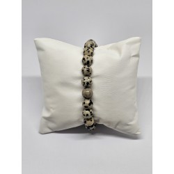 Bracelet Jaspe dalmatien 8 mm – Joie, protection et ancrage