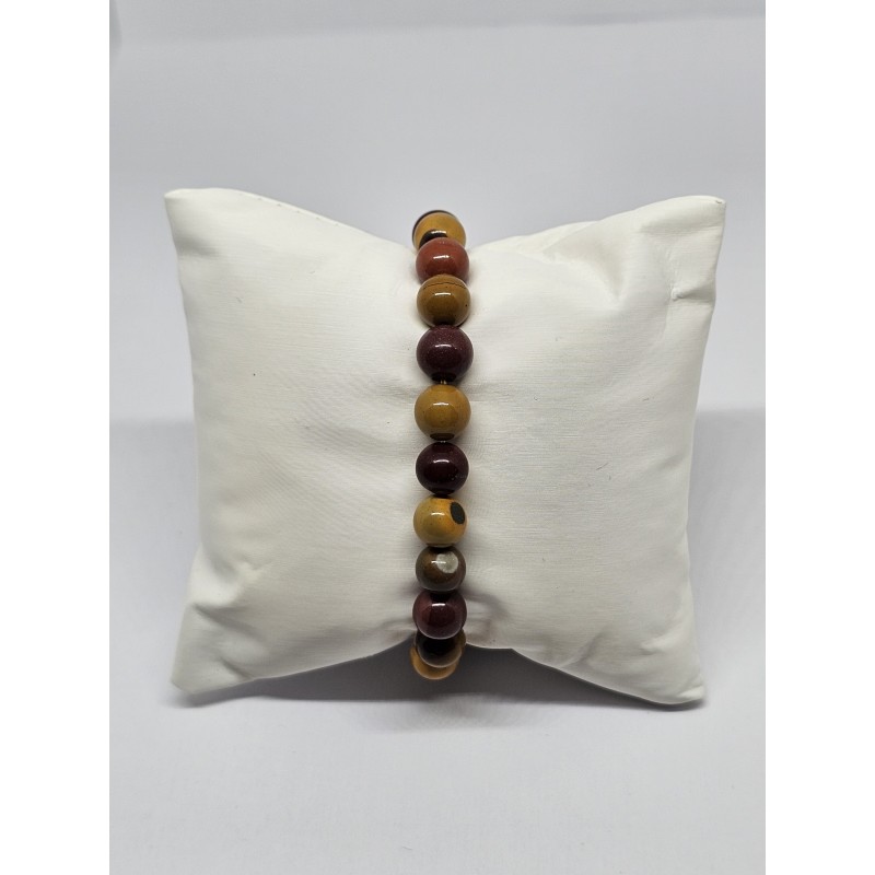 Bracelet Jaspe Mokaïte 8 mm – Ancrage, sérénité et concentration