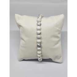 Bracelet Howlite 6 mm – Apaisement, sérénité et clarté mentale