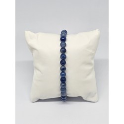 Bracelet Aventurine bleue 6 mm – Calme, clarté et communication