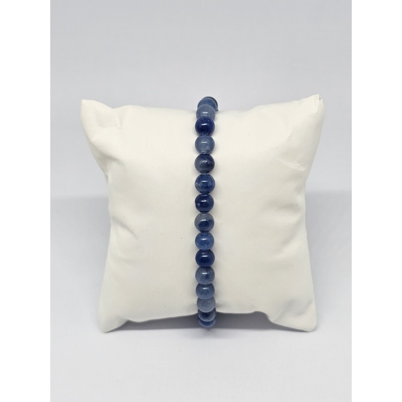 Bracelet Aventurine bleue 6 mm – Calme, clarté et communication