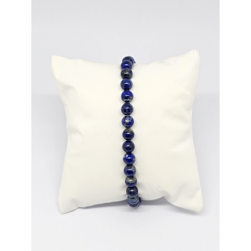 Bracelet Lapis Lazuli 6 mm – Sagesse, intuition et communication
