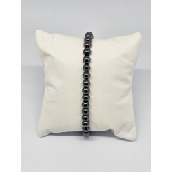 Bracelet Hématite 6 mm – Ancrage, force et protection