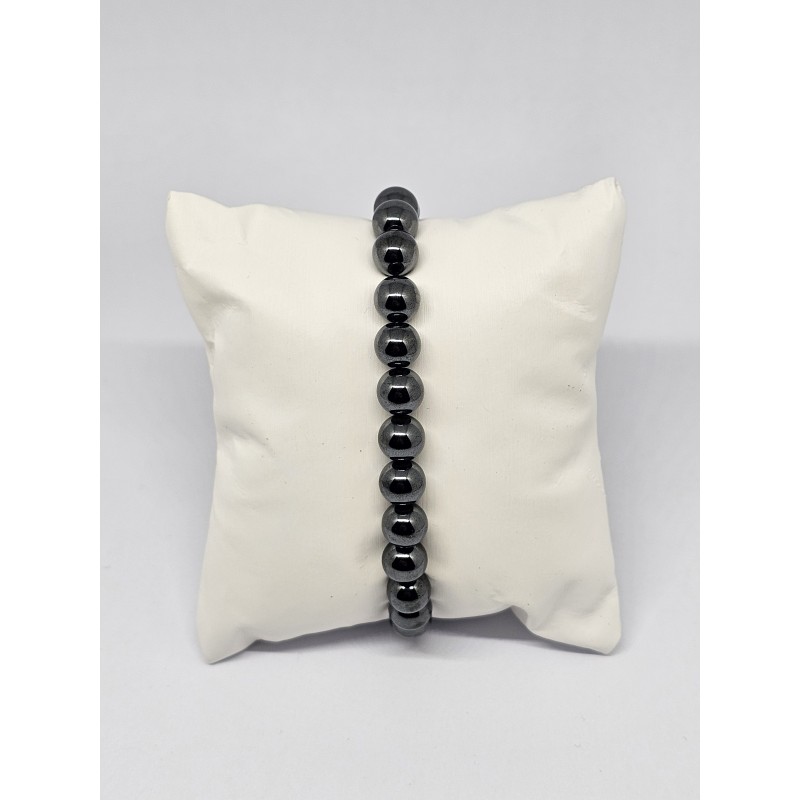 Bracelet Hématite 8 mm – Ancrage, force et protection