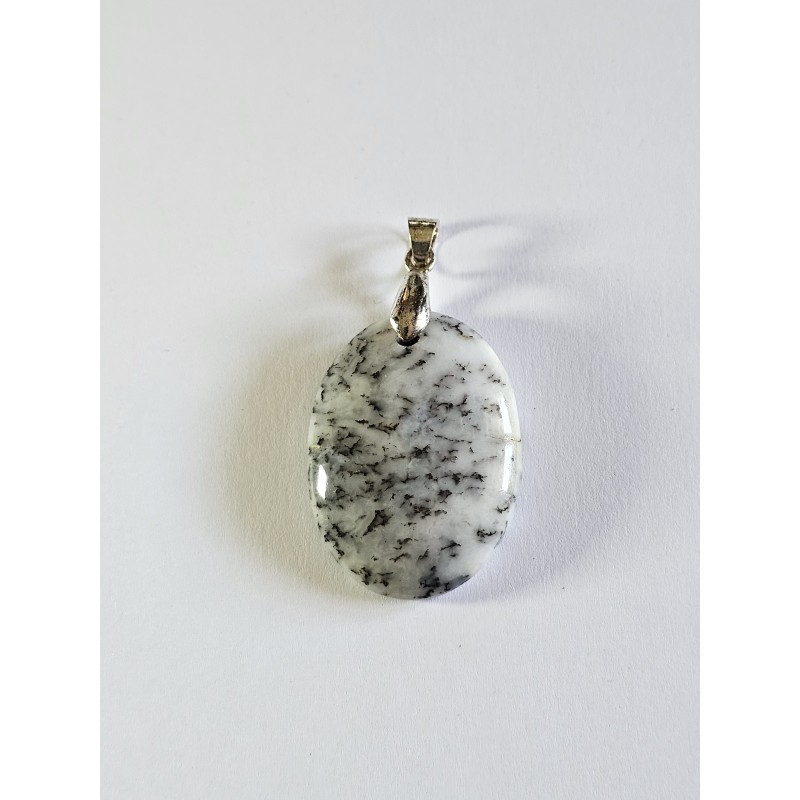 Pendentif unique Merlinite (Agate dendritique) – Intuition et équilibre