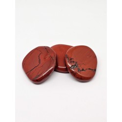 Pierre plate Jaspe rouge – Ancrage, vitalité et chakra racine