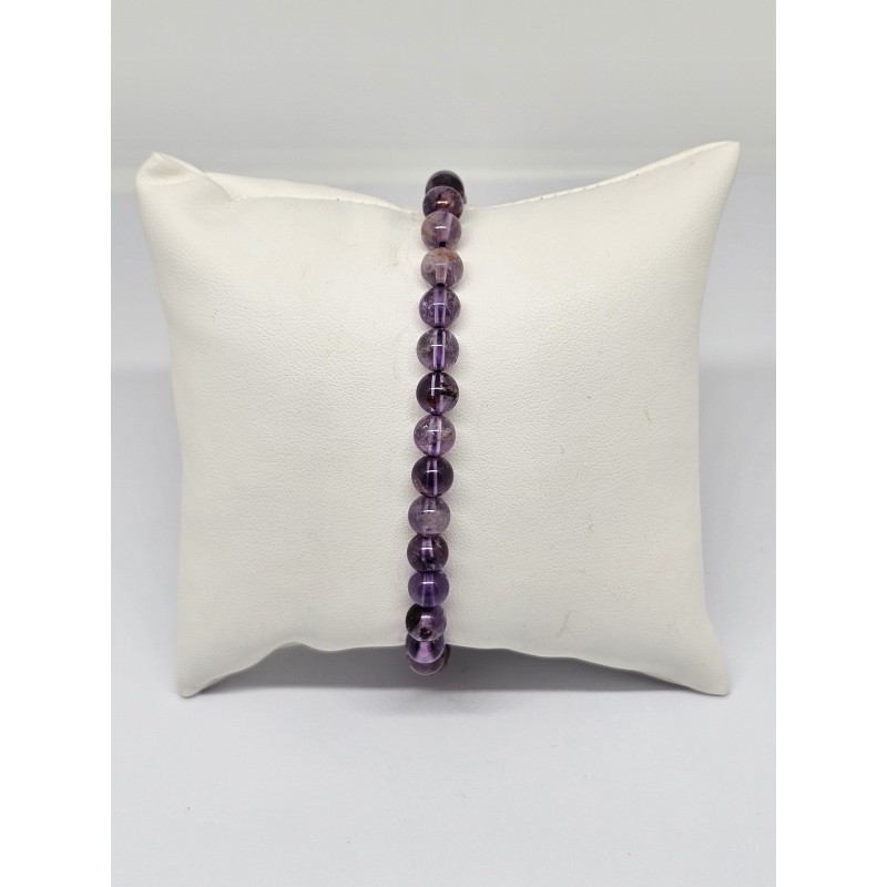 Bracelet Cacoxénite (Super Seven) 6 mm – Énergie et harmonie
