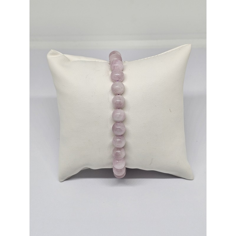 Bracelet Kunzite 8 mm – Amour, apaisement et douceur