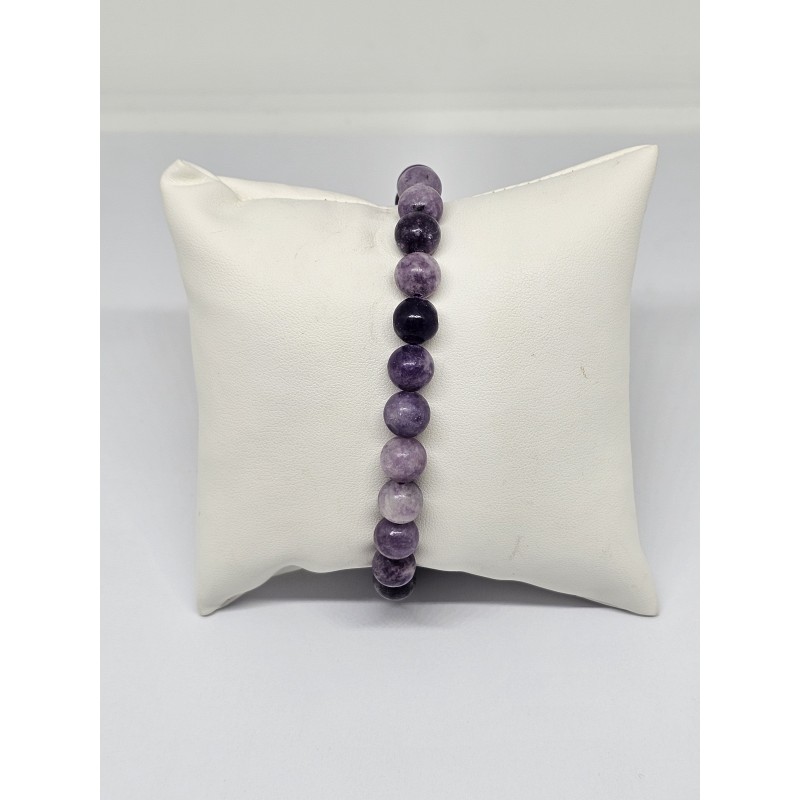 Bracelet Lépidolite 8 mm – Apaisement, sérénité et équilibre émotionnel