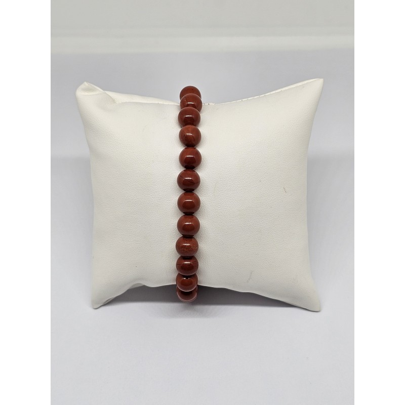 Bracelet Jaspe rouge 8 mm – Vitalité, force et ancrage