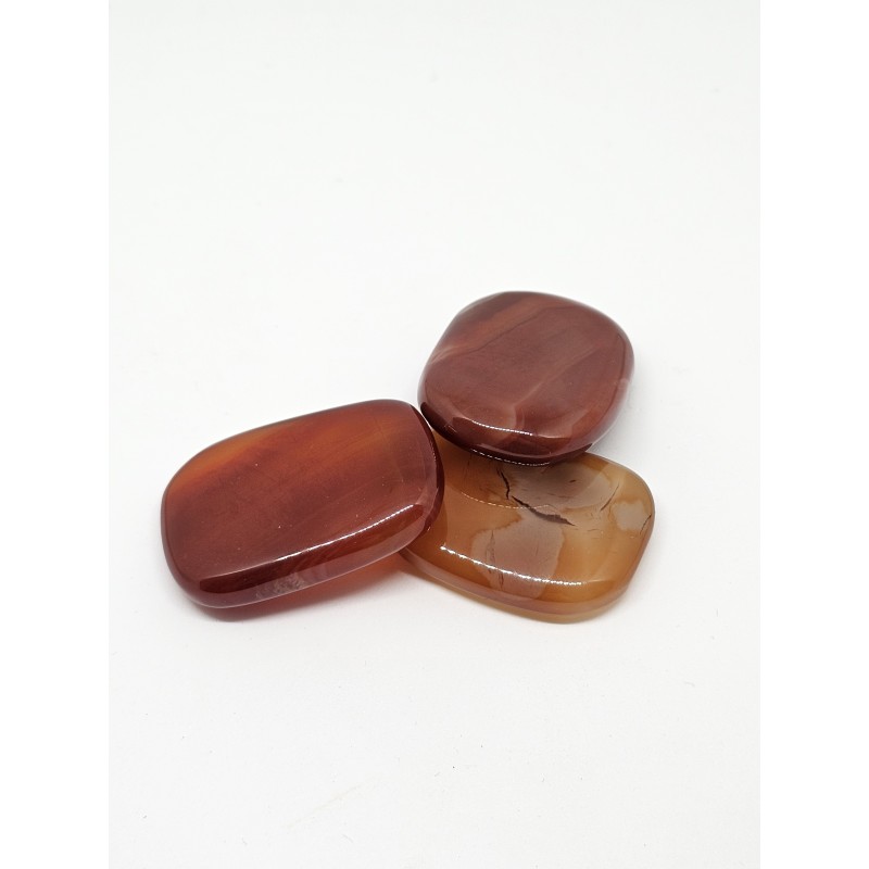 Pierre plate Cornaline – Vitalité, créativité et chakra sacré