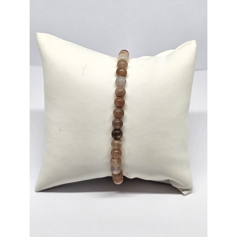 Bracelet Pierre de lune 6 mm – Intuition, douceur et harmonie