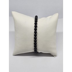 Bracelet Spinelle noire 6 mm – Protection, ancrage et force