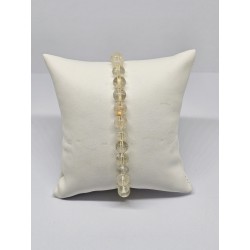 Bracelet Citrine naturelle 8 mm – Joie, énergie et abondance