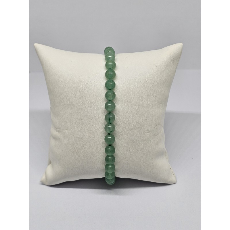 Bracelet Aventurine verte 6 mm – Chance, apaisement et harmonie