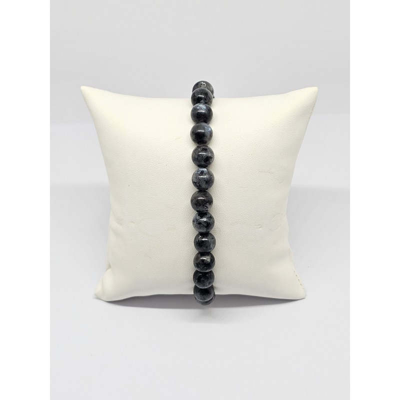 Bracelet Larvikite 8 mm – Protection, intuition et ancrage