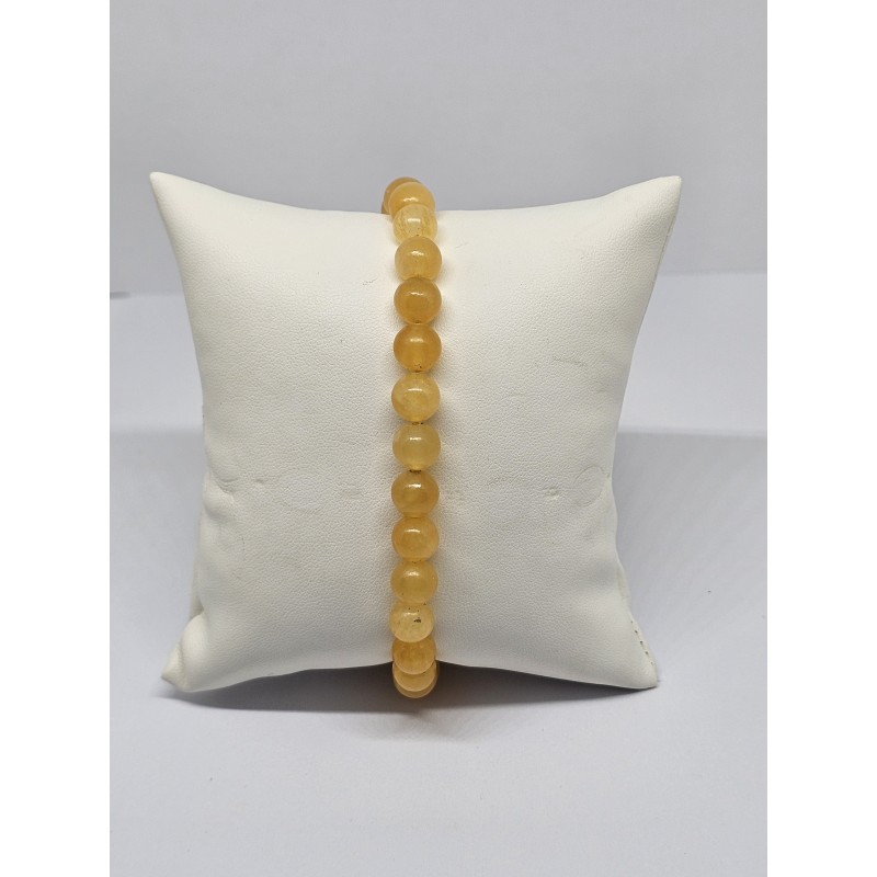 Bracelet Calcite orange 8 mm – Énergie, créativité et motivation