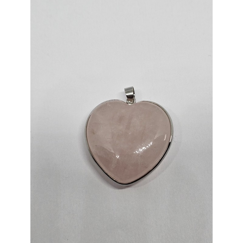 Pendentif Quartz rose – Amour, douceur et apaisement
