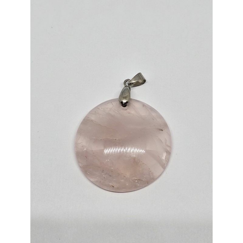 Pendentif Quartz rose – Amour, douceur et apaisement