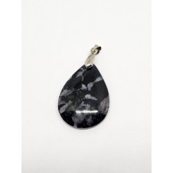 Pendentif Merlinite Gabbro – Intuition, transformation et protection