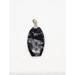 Pendentif Merlinite Gabbro – Intuition, transformation et protection