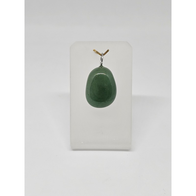 Pendentif Aventurine verte – Apaisement, peau et chakra du cœur