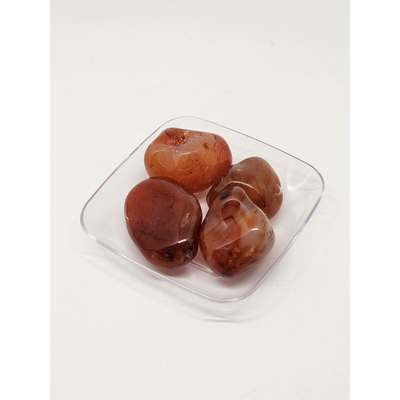 Pierres roulées Cornaline – Vitalité, créativité et chakra sacré