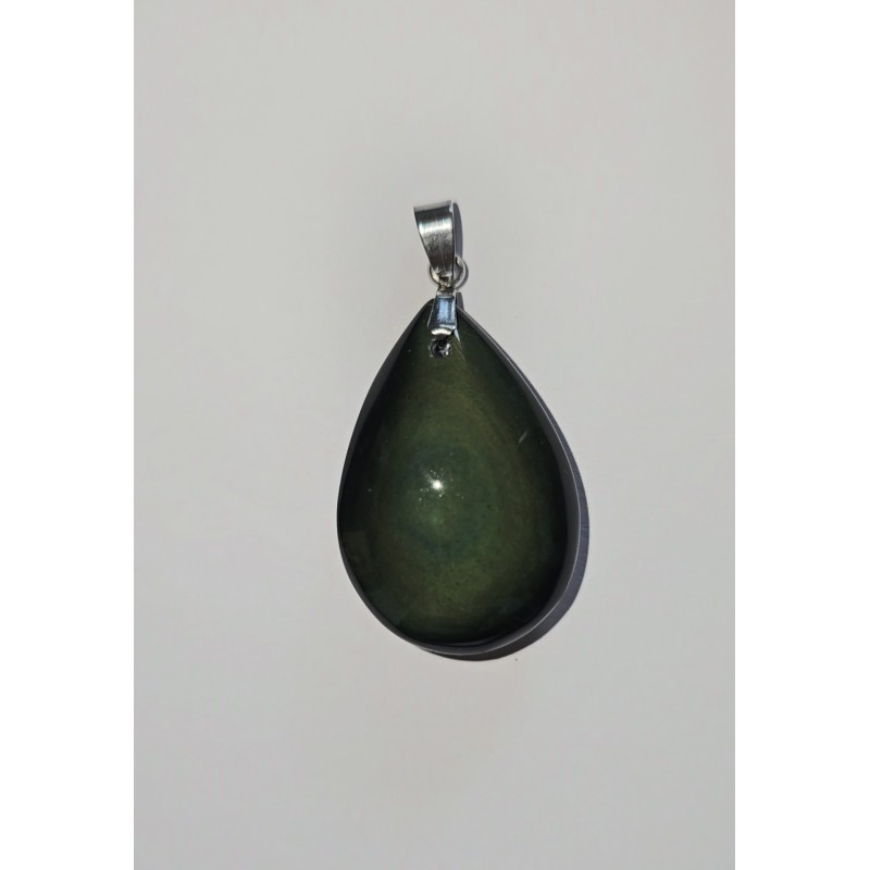 Pendentif Obsidienne Œil Céleste – Protection, vérité et ancrage
