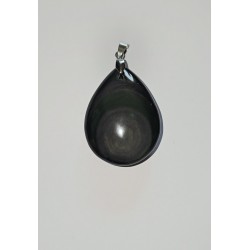 Pendentif Obsidienne Œil Céleste – Protection, vérité et ancrage
