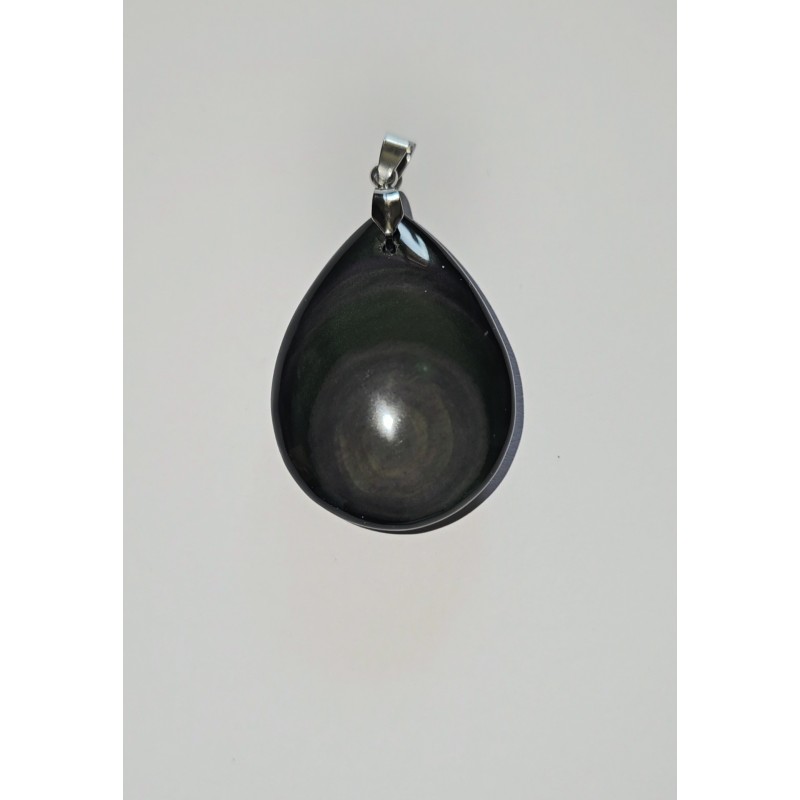 Pendentif Obsidienne Œil Céleste – Protection, vérité et ancrage