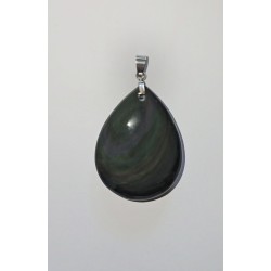 Pendentif Obsidienne Œil Céleste – Protection, vérité et ancrage