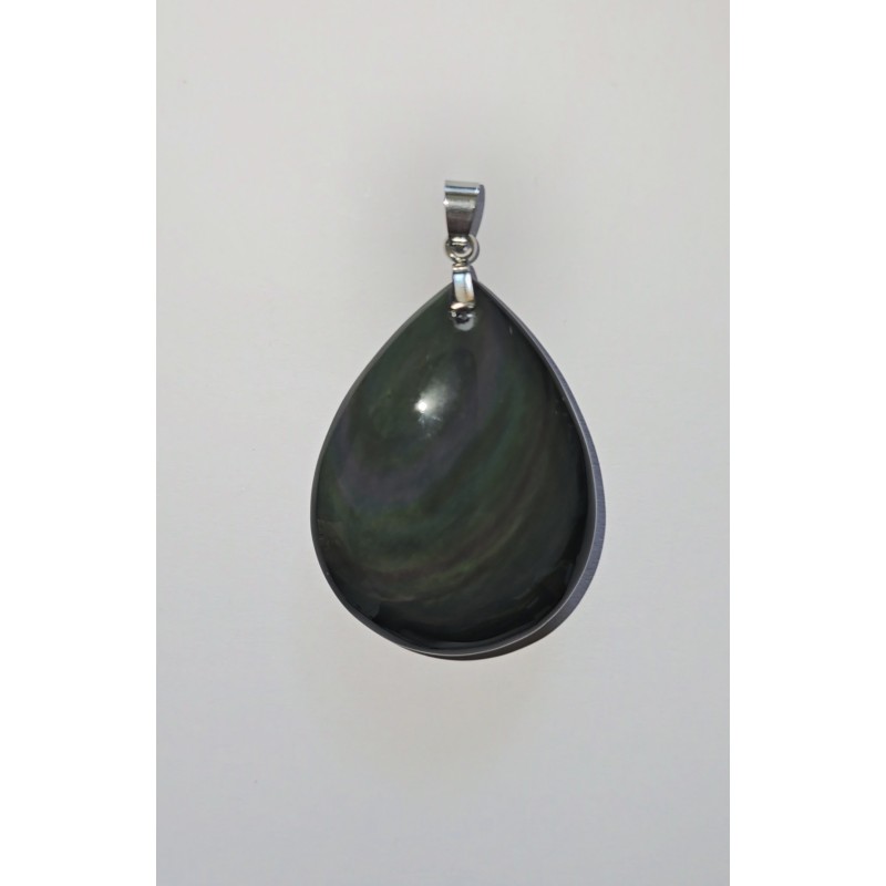 Pendentif Obsidienne Œil Céleste – Protection, vérité et ancrage