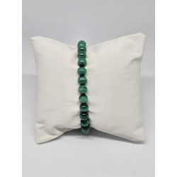 Bracelet boule 6mm Malachite – Protection, transformation et chakra du cœur