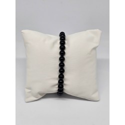 Bracelet boule 6mm Tourmaline noire – Protection, ancrage et purification